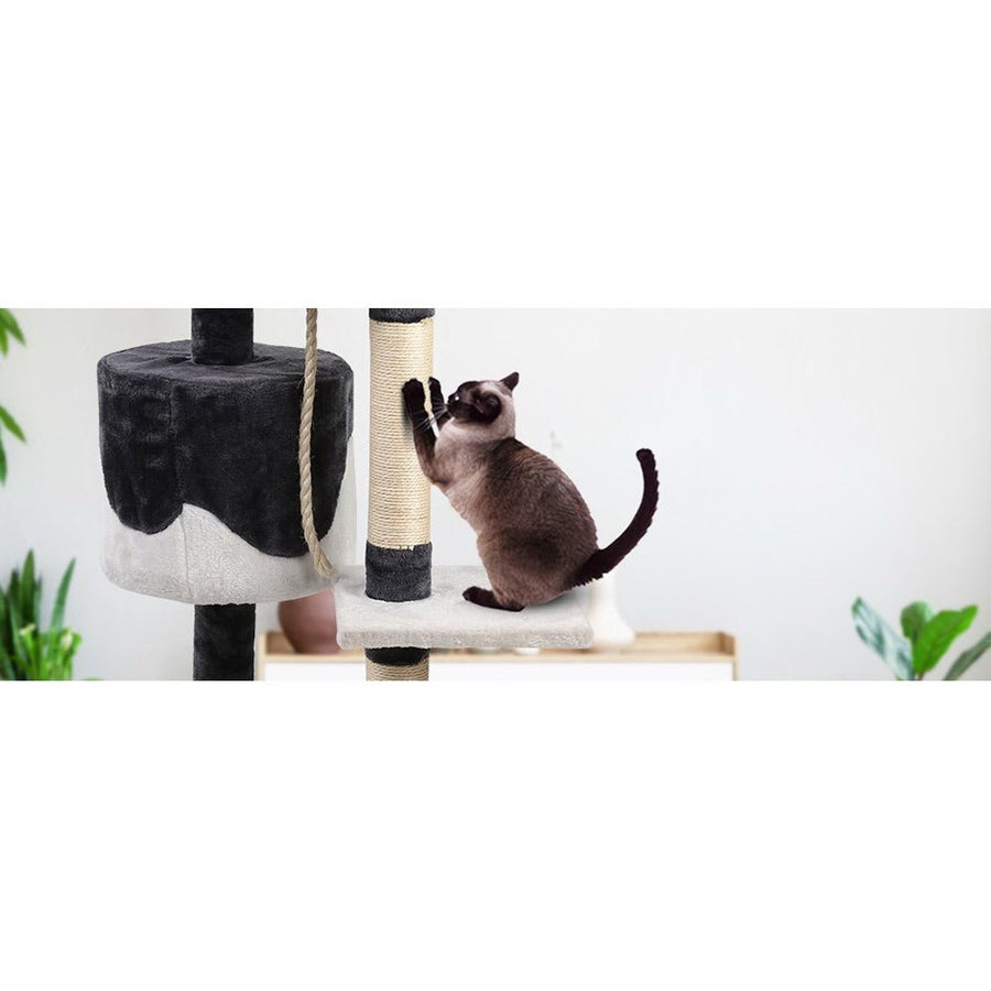 I Pet Cat Tree 112cm Tower Scratching Post Scratcher Wood - KAZIPAWS