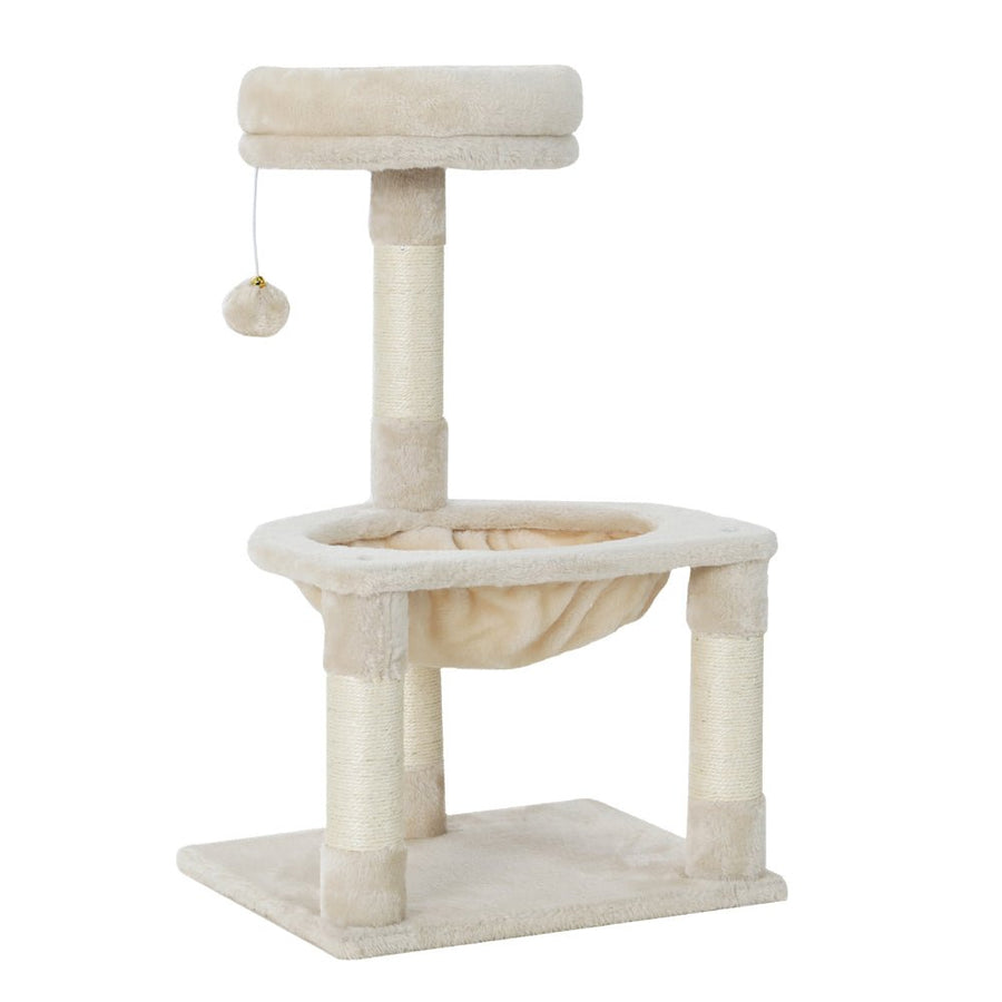 I Pet Cat Tree 69cm Scratching Post Tower Scratcher Wood - KAZIPAWS