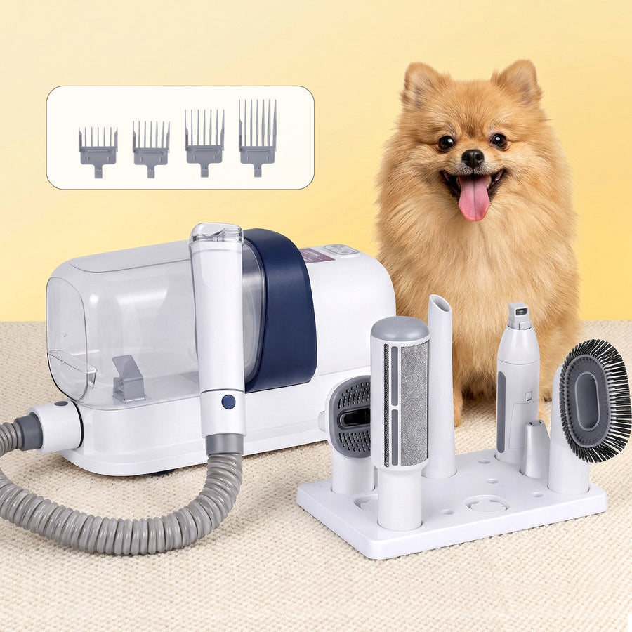 i.Pet Pet Grooming Kit Vacuum Dog Cat Hair Dryer Remover Clipper Brushes Cleaning - KAZIPAWS