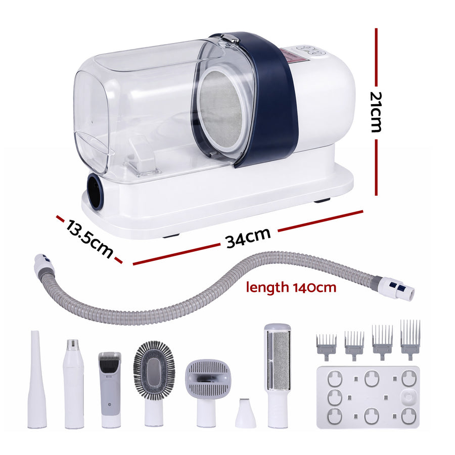i.Pet Pet Grooming Kit Vacuum Dog Cat Hair Dryer Remover Clipper Brushes Cleaning - KAZIPAWS