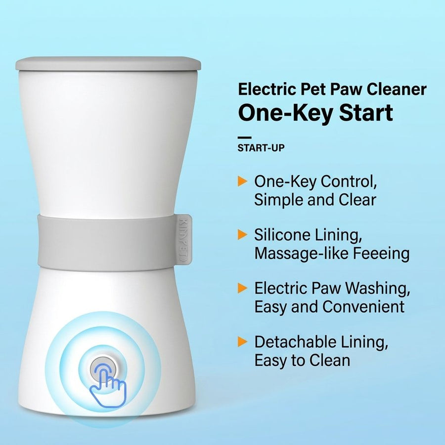 USB Rechargeable Electric Pet Paw Washer Cup Automatic Dog - KAZIPAWS