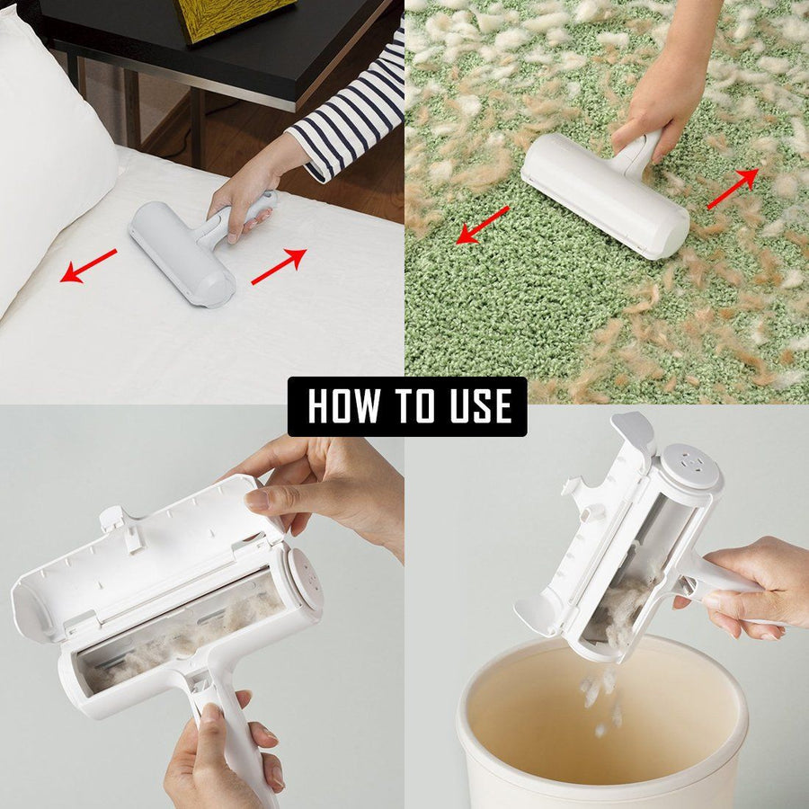 Couch Pet Hair Removal Tool and Roller - Reusable, Easy-to-Clean Dog Hair Remover for Couch and Car, No Batteries or Mess - KAZIPAWS
