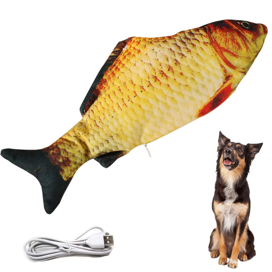 Electric Moving Dog Fish Toy Floppy Fish Cat Toys - KAZIPAWS