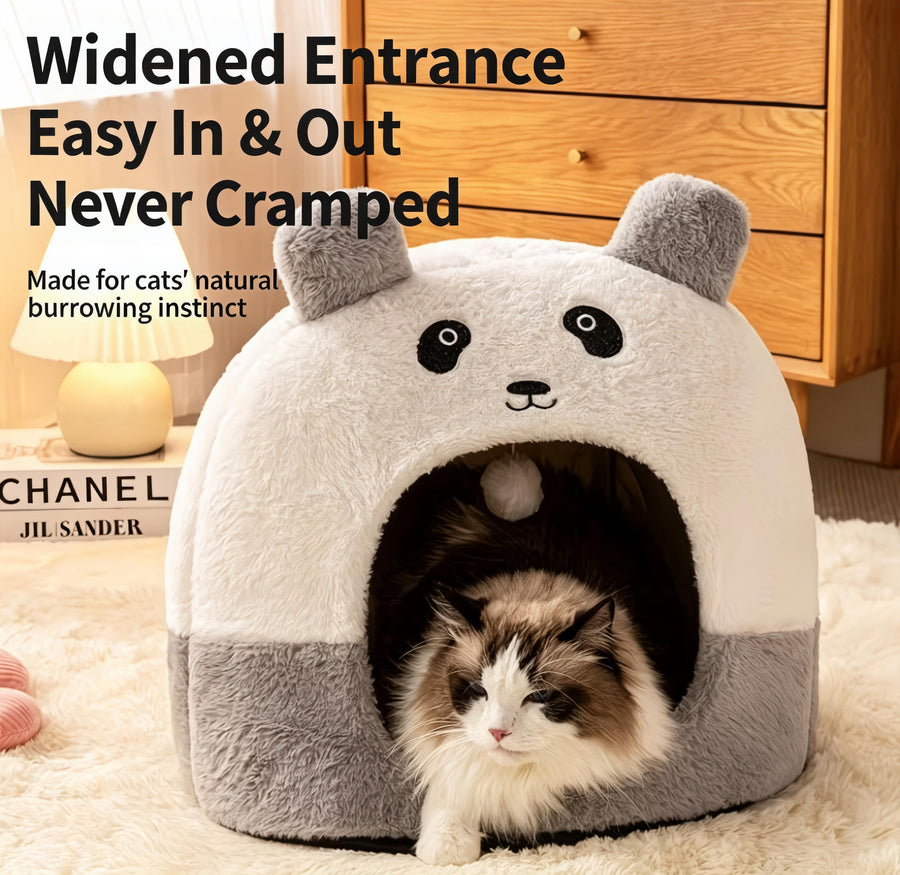 Panda Shaped Cat Bed - KAZIPAWS