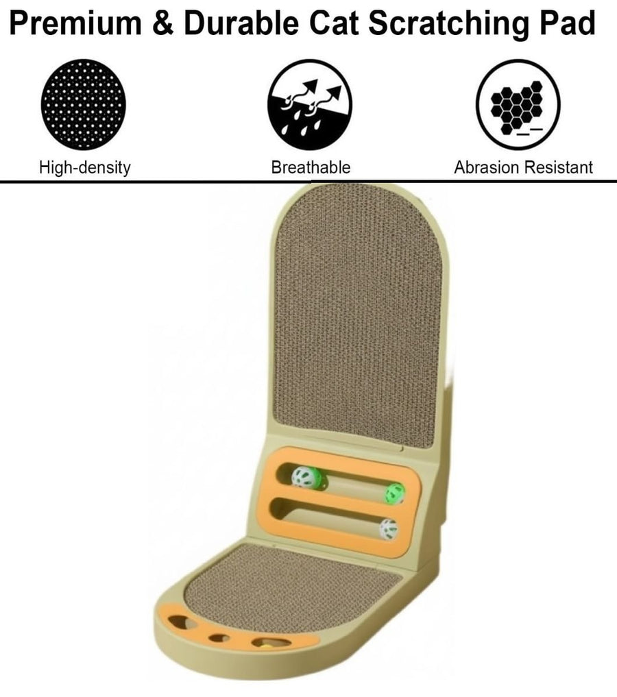 Carla Home Vertical Cat Scratching Board with Cardboard - KAZIPAWS
