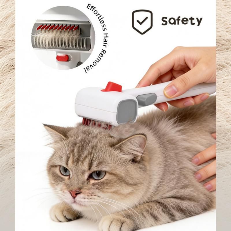 White and Grey 2 in 1 Dematting Deshedding Grooming Comb - KAZIPAWS