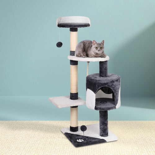 I Pet Cat Tree 112cm Tower Scratching Post Scratcher Wood