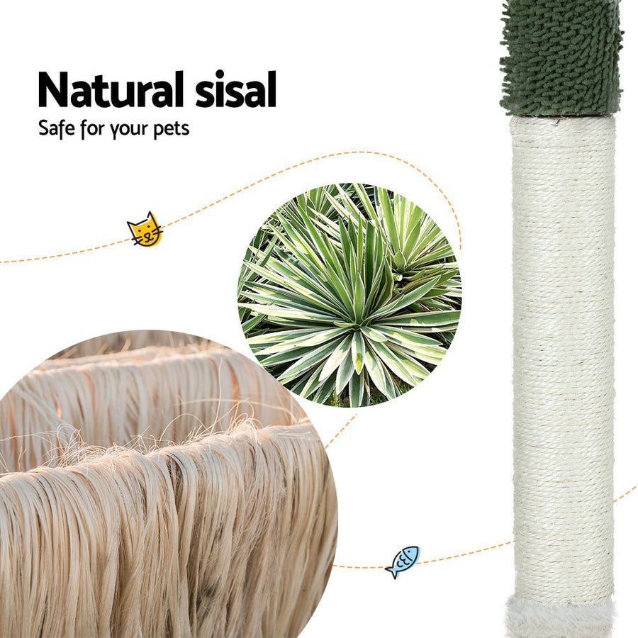 I Pet Cat Tree 78cm Scratching Post Tower Scratcher Wood - KAZIPAWS