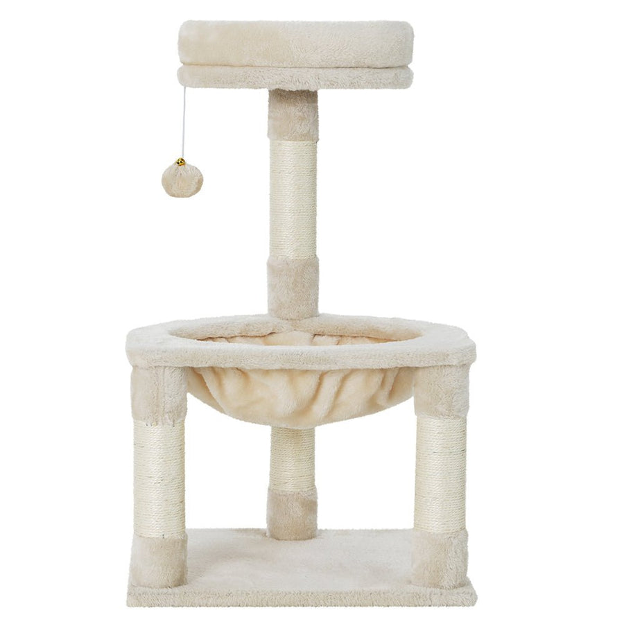 I Pet Cat Tree 69cm Scratching Post Tower Scratcher Wood - KAZIPAWS