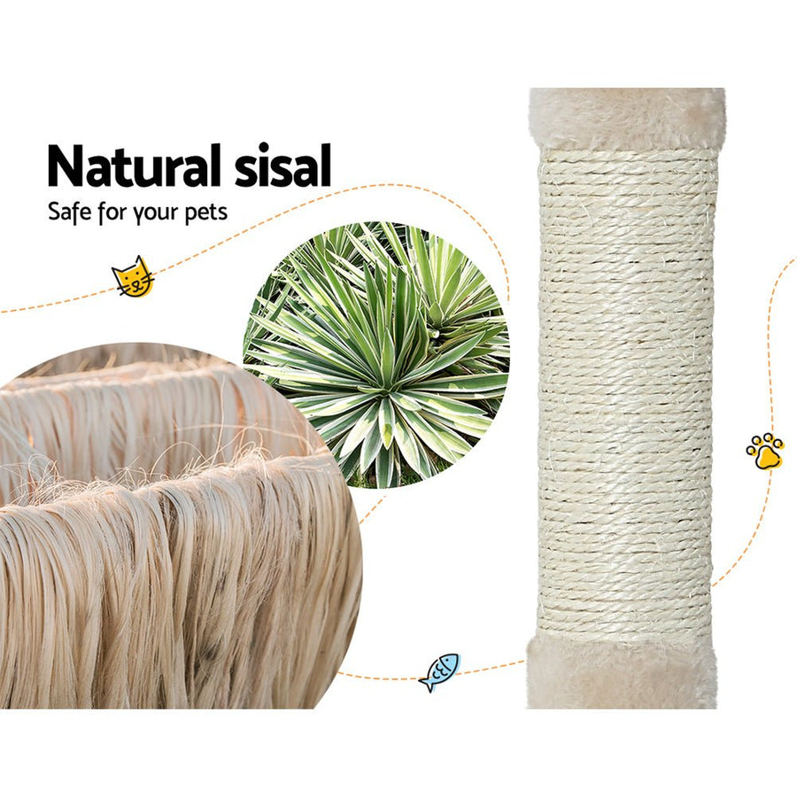 I Pet Cat Tree 69cm Scratching Post Tower Scratcher Wood - KAZIPAWS