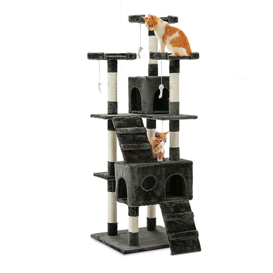 I Pet Cat Tree 180cm Tower Scratching Post Scratcher Wood - KAZIPAWS