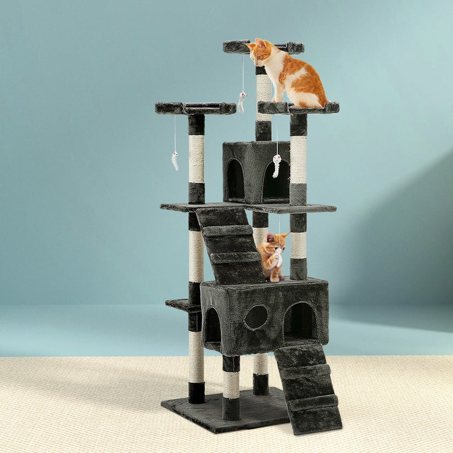 I Pet Cat Tree 180cm Tower Scratching Post Scratcher Wood - KAZIPAWS