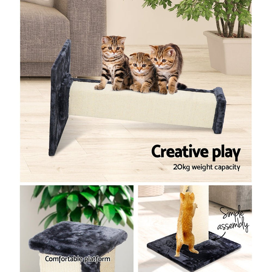 I Pet Cat Tree 92cm Scratching Post Tower Scratcher Wood - KAZIPAWS
