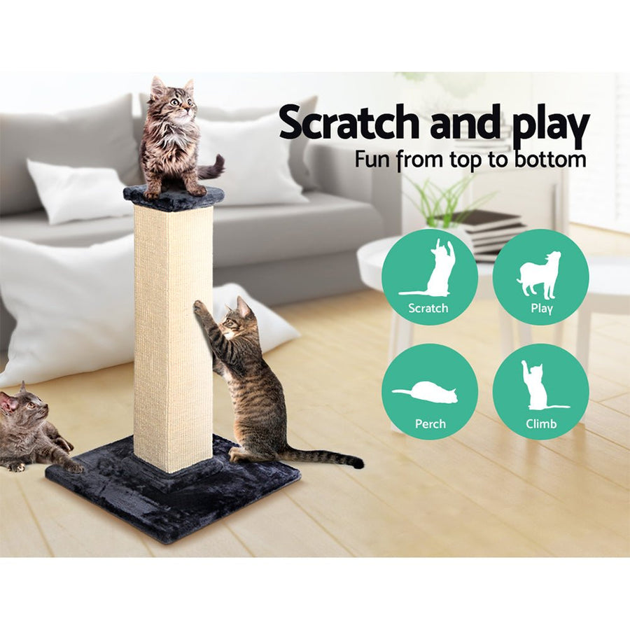 I Pet Cat Tree 92cm Scratching Post Tower Scratcher Wood - KAZIPAWS