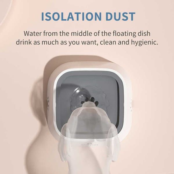 Pink Gravity Water Feeder for Dogs - KAZIPAWS