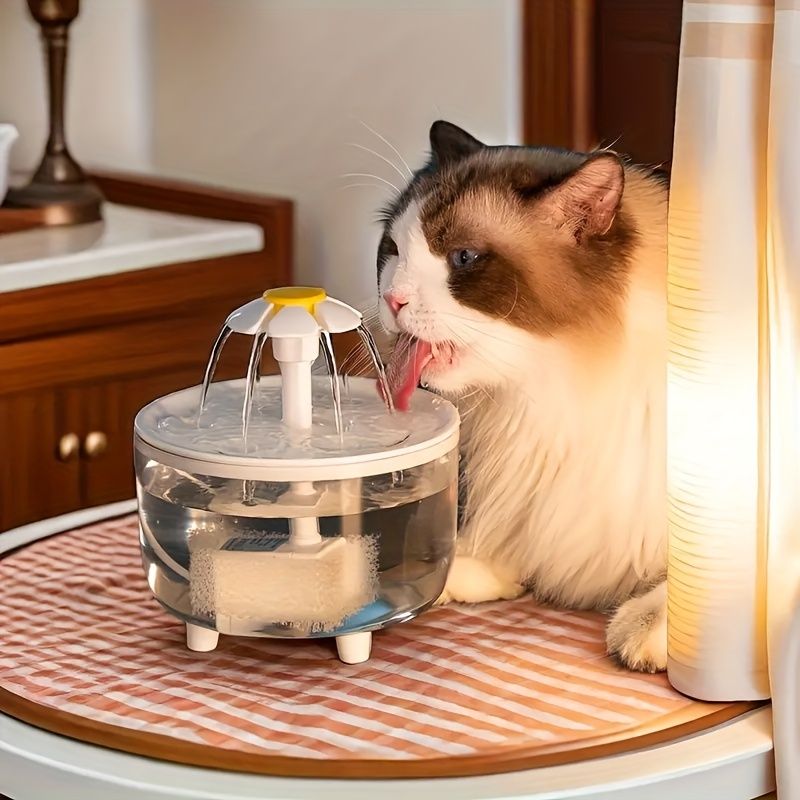 Large capacity cat water fountain, USB low voltage powered automatic pet water feeder, suitable for a variety of pets, safer - KAZIPAWS