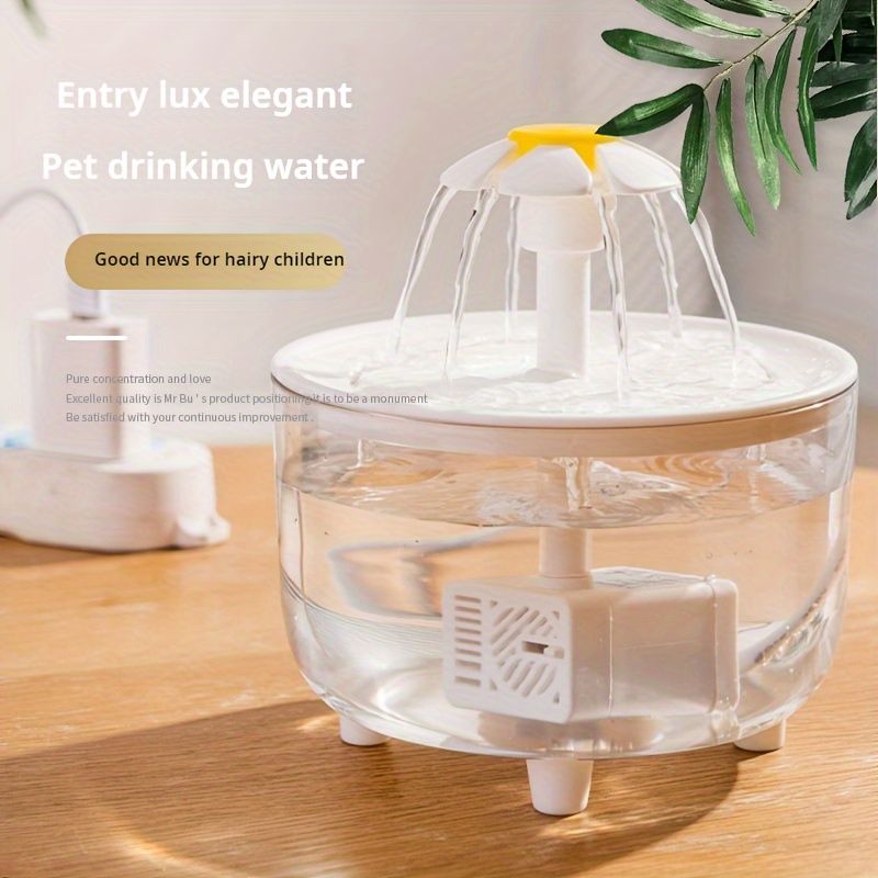 Large capacity cat water fountain, USB low voltage powered automatic pet water feeder, suitable for a variety of pets, safer - KAZIPAWS