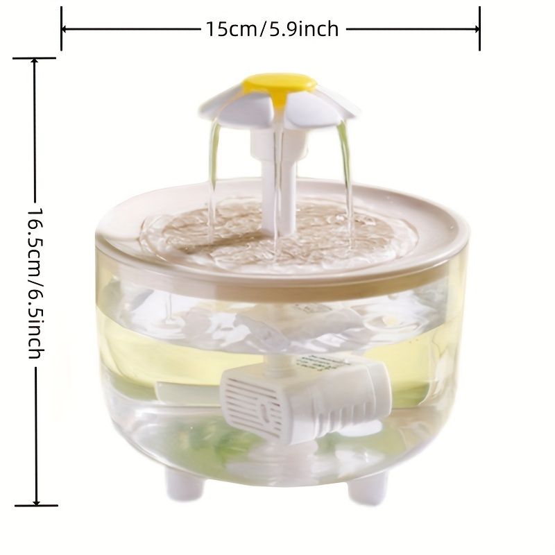 Large capacity cat water fountain, USB low voltage powered automatic pet water feeder, suitable for a variety of pets, safer - KAZIPAWS