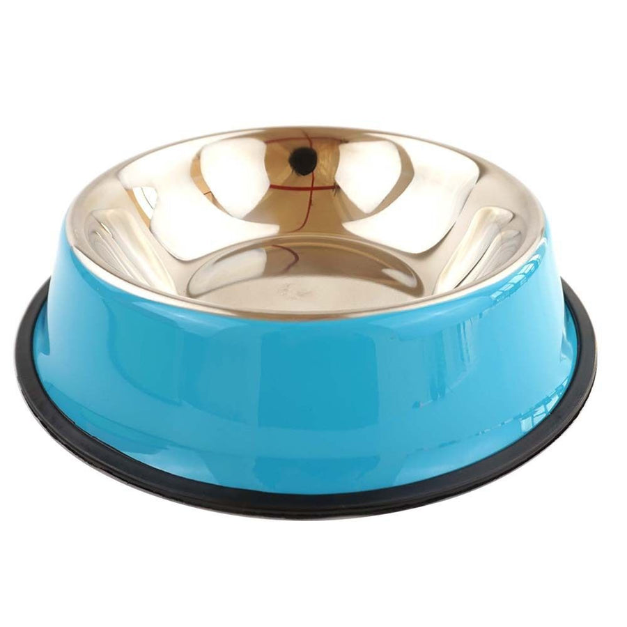 stainless steel pet bowls, non-slip dog bowls, large dog food bowls, cat bowls, pet food bowl, dog bowl large capacity, cat feeding bowl, durable pet bowls, anti-skid pet dishes, pet feeding products Australia - Green - Size 18CM - KAZIPAWS