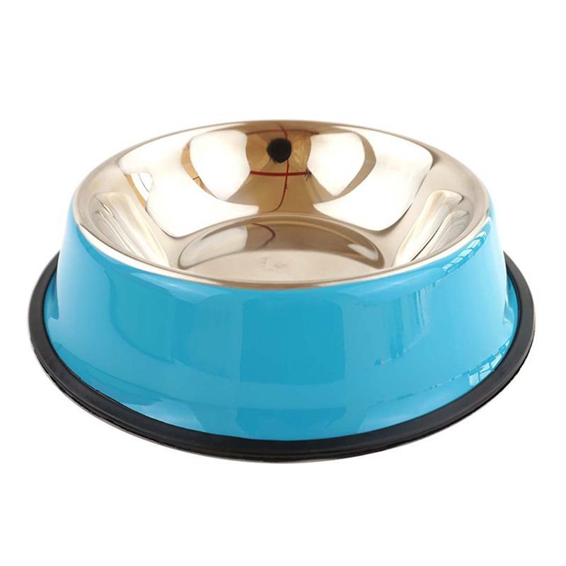 stainless steel pet bowls, non-slip dog bowls, large dog food bowls, cat bowls, pet food bowl, dog bowl large capacity, cat feeding bowl, durable pet bowls, anti-skid pet dishes, pet feeding products Australia - Green - Size 18CM - KAZIPAWS