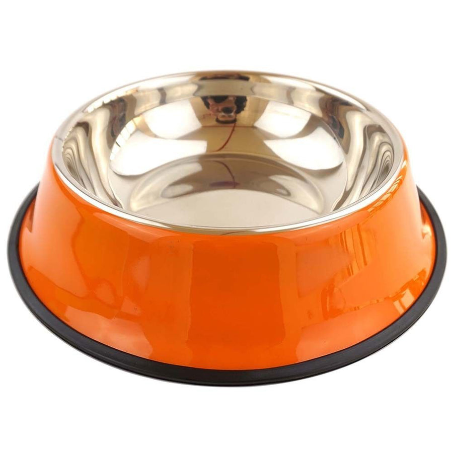 stainless steel pet bowls, non-slip dog bowls, large dog food bowls, cat bowls, pet food bowl, dog bowl large capacity, cat feeding bowl, durable pet bowls, anti-skid pet dishes, pet feeding products Australia - Green - Size 18CM - KAZIPAWS