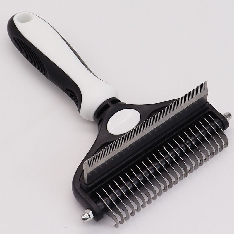 Pet Hair Remover Brush Double-Sided Pet Brush - Dog & Cat Grooming Tool - KAZIPAWS