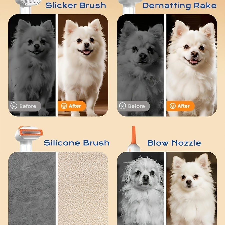 Pet Dematting Comb Cat and Dog Grooming Brush Hair Remover - KAZIPAWS