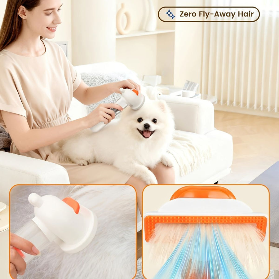 Pet Dematting Comb Cat and Dog Grooming Brush Hair Remover - KAZIPAWS