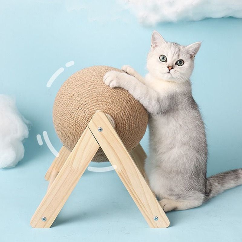 Cat Scratching Post Vertical Scratcher Debris Free - KAZIPAWS