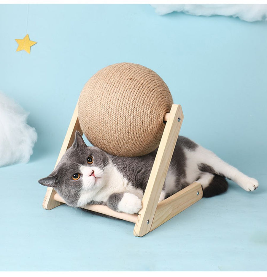 Cat Scratching Post Vertical Scratcher Debris Free - KAZIPAWS