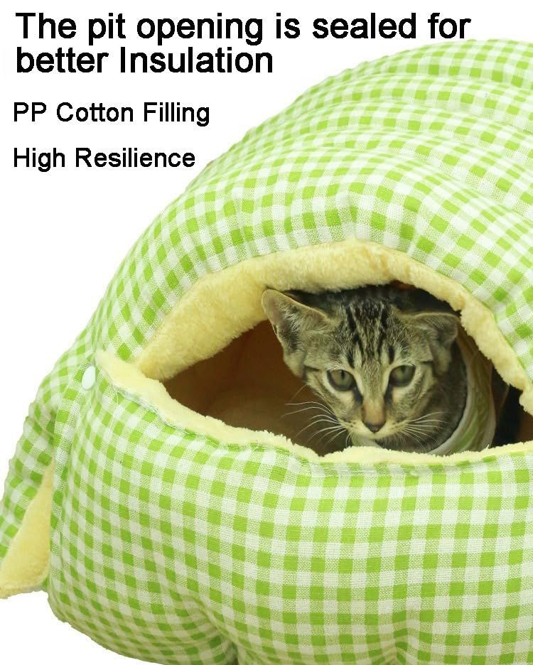 Large Cat Beds for Indoor Closed Open Cats Bed Switchable - KAZIPAWS