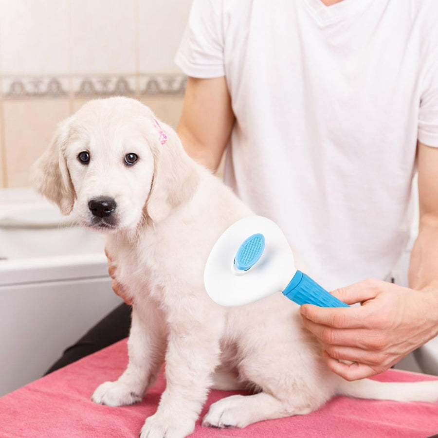 Self Cleaning Pet Brush Grooming Brush Remove Loose - KAZIPAWS