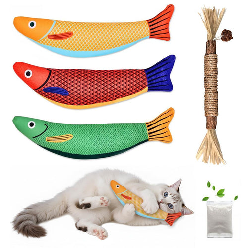 3 Cat Toys Australia Fish Shaped Toys Catnip Toys