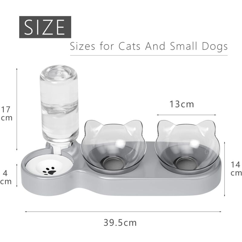 Cat Bowl 15 Tilting Water Bowl Automatic Bowl - KAZIPAWS
