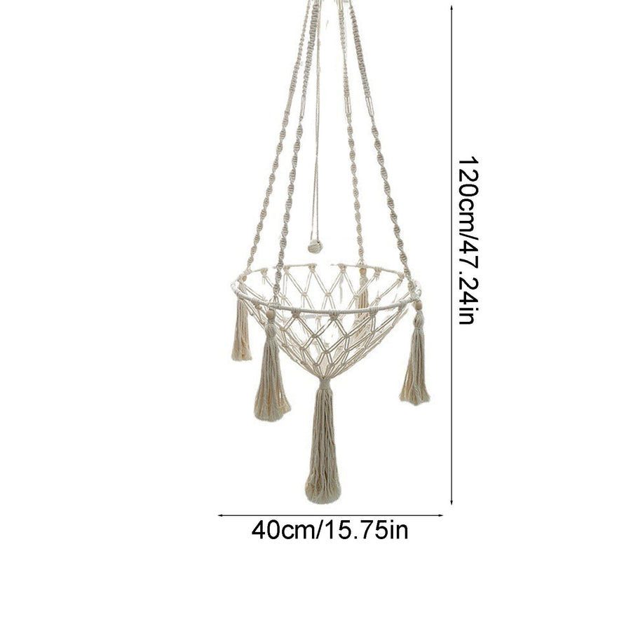 Macrame Cat Hammock Handwoven Cats Bed Hanging Indoor Boho - KAZIPAWS
