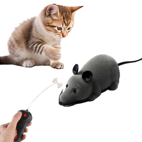 Simulated Plush Mouse Toy Interactive Cat Toy Fun