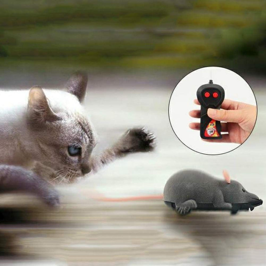 Simulated Plush Mouse Toy Interactive Cat Toy Fun - KAZIPAWS