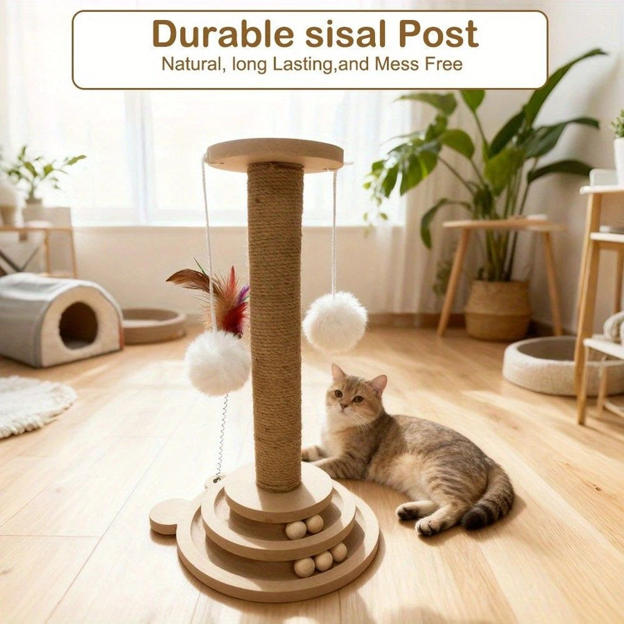 Bestselling Interactive Cat Scratching Post Sisal - KAZIPAWS