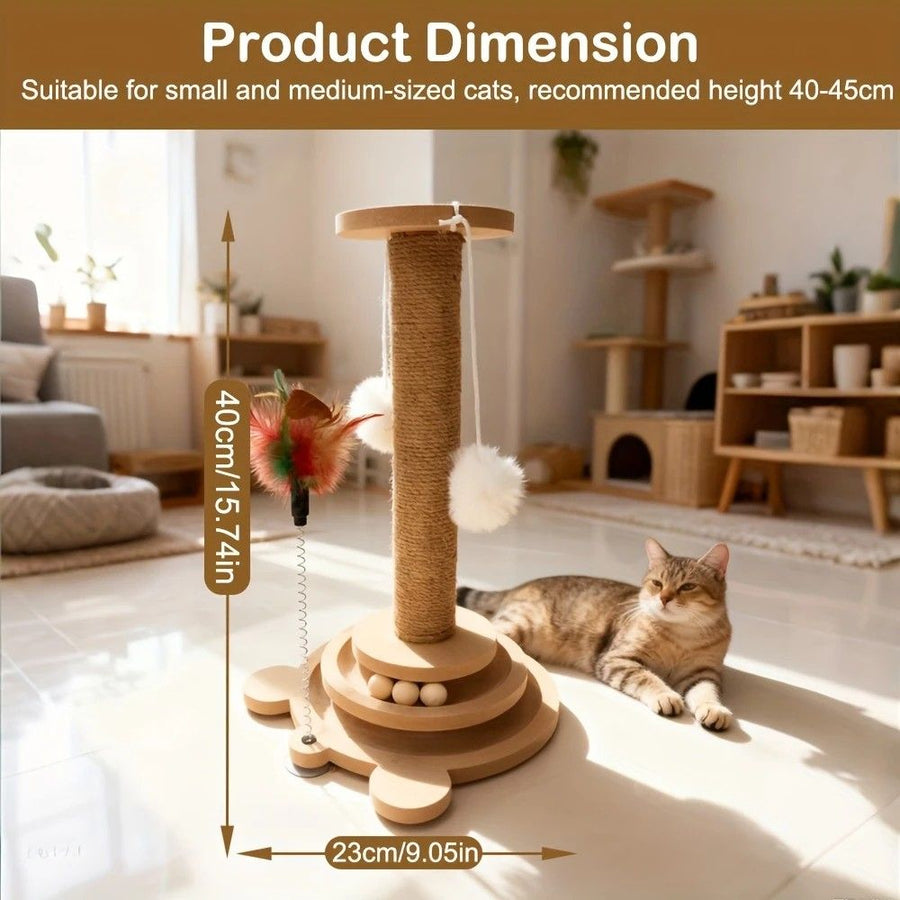 Bestselling Interactive Cat Scratching Post Sisal - KAZIPAWS