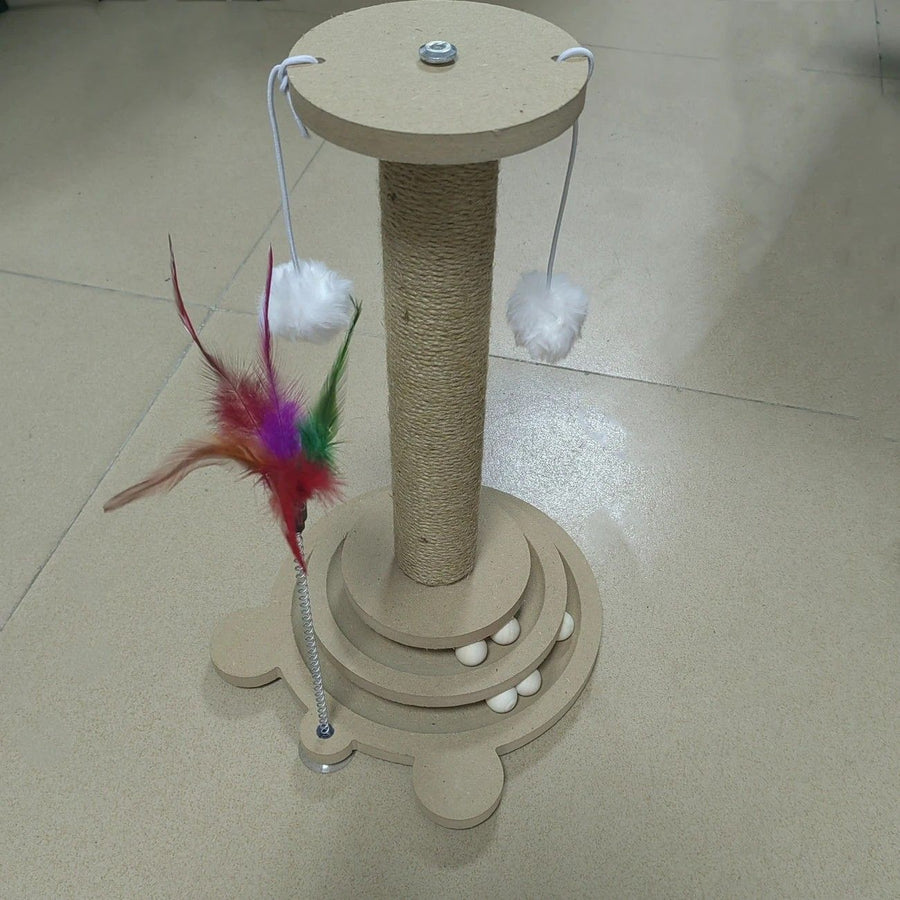 Bestselling Interactive Cat Scratching Post Sisal - KAZIPAWS