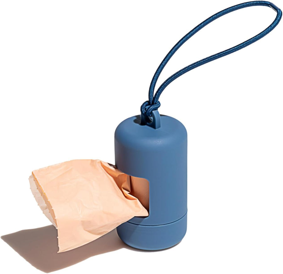 Dog Poop Bag Holder and Dispenser with Leash Attachment Leak - KAZIPAWS