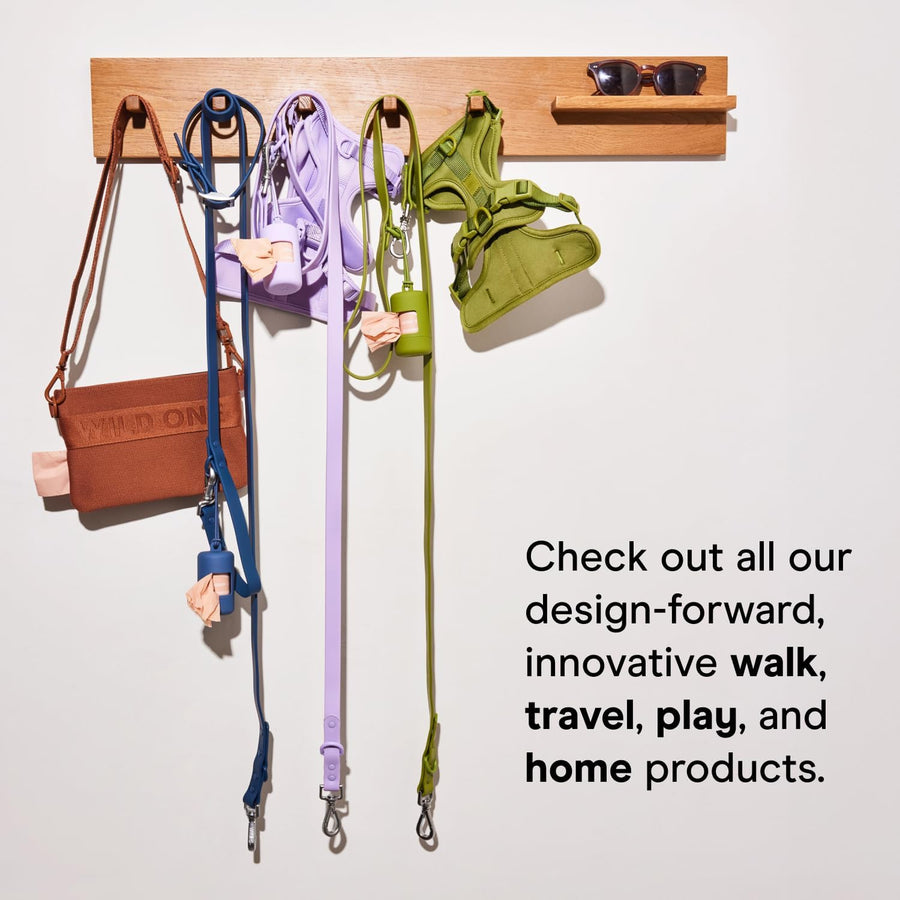 Dog Poop Bag Holder and Dispenser with Leash Attachment Leak - KAZIPAWS