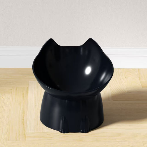 Raised Cat Bowl with Long Ears Large Capacity Tilted Food