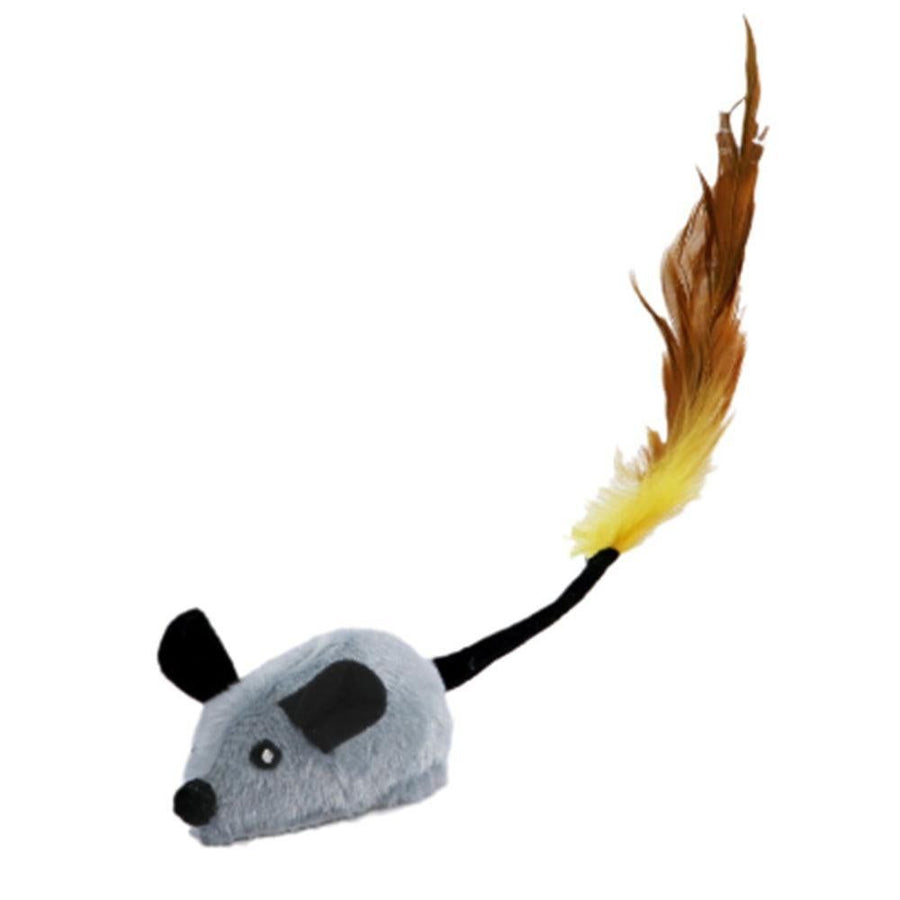 Squeaky Escaping Mouse Toy Light Up Auto Moving - KAZIPAWS