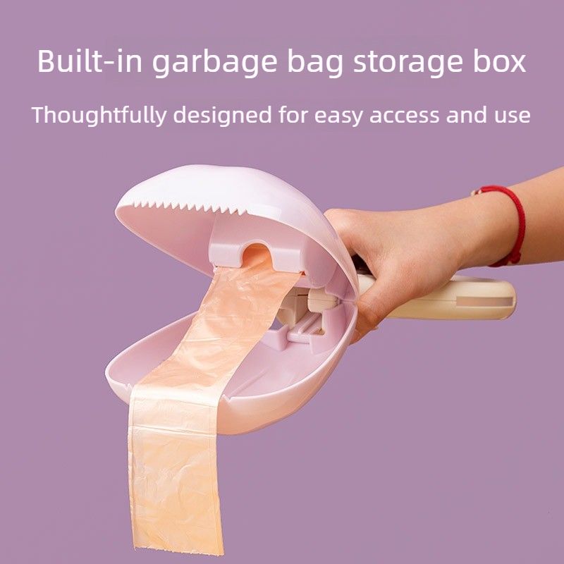 Portable Dog Poop Pickup Tool for Outdoor Walks Purple - KAZIPAWS