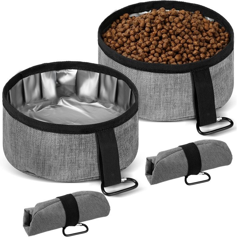 Durable Oxford Fabric Collapsible Dog Bowl Portable - KAZIPAWS