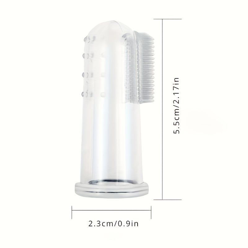 Soft Silicone Pet Finger Toothbrush Gentle Dental Care - KAZIPAWS