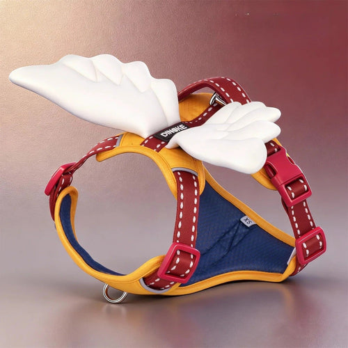 Angel & Devil Wing Dog Harness — No-Pull, Escape-Proof Mesh