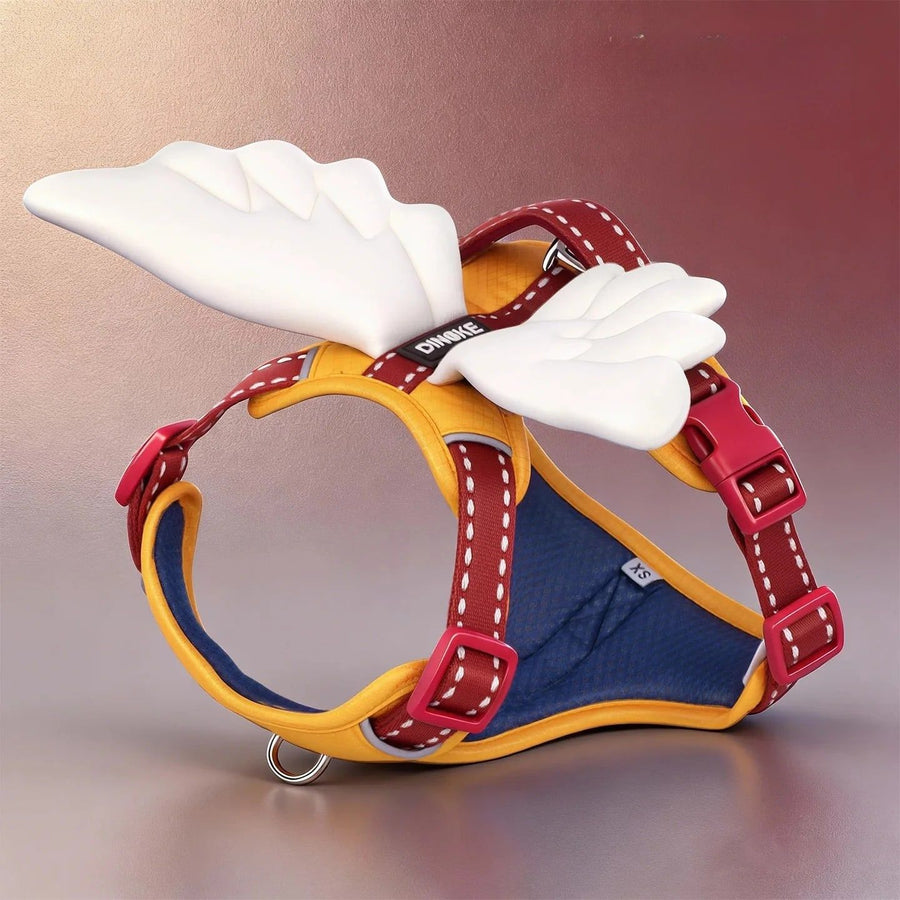 Angel & Devil Wing Dog Harness - Yellow Harness Only