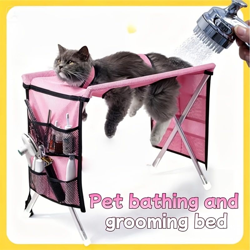 Foldable Pet Grooming Table for Cats and Small Dogs Multi - KAZIPAWS